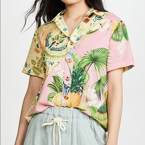Farm Rio Colorful Birds Buttondown